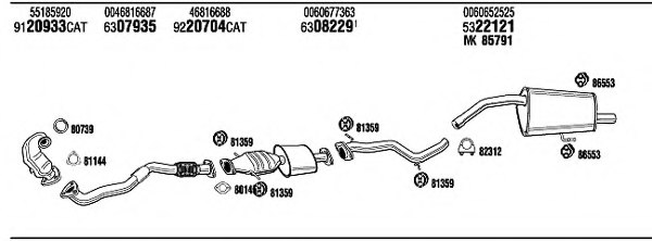 FONOS ARP17162B Exhaust System